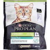 Корм Purina Pro Plan 400г для стерилизованных кошек и кастрированных котов индейка 