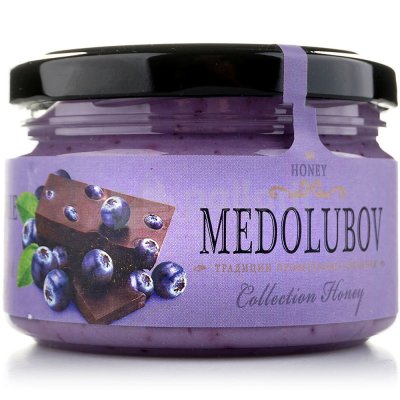 Мед суфле Medolubov 250г черника с шоколадом