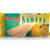 Вафли Спартак 72г со вкусом лимона